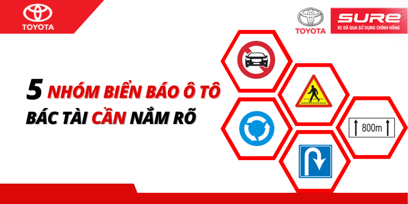 5 nhóm biển báo ô tô con các tài xế bắt buộc phải nắm rõ